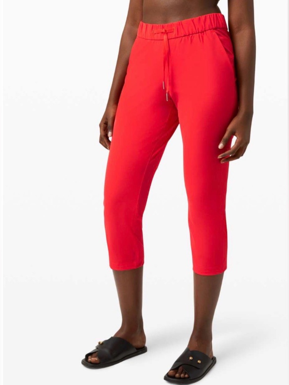 LULULEMON - On The Fly Crop *23" Carnation Red. Luxtreme. Size: 10